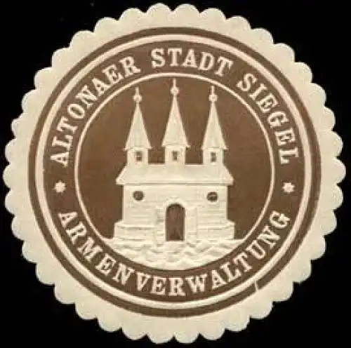 Altonaer Stadt Siegel - Armenverwaltung