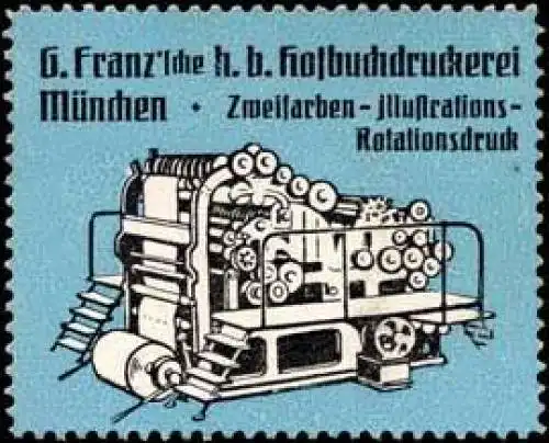 Zweifarben-Illustrations-Rotationsdruck