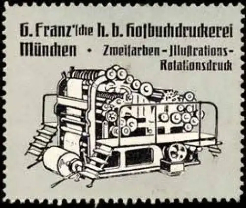 Zweifarben-Illustrations-Rotationsdruck