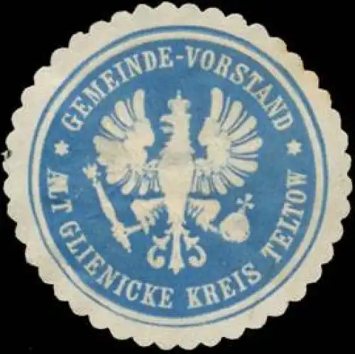 Gemeinde-Vorstand Altglienicke Kreis Teltow