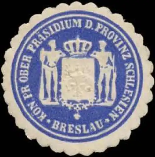K.Pr. Ober PrÃ¤sidium der Provinz Schlesien