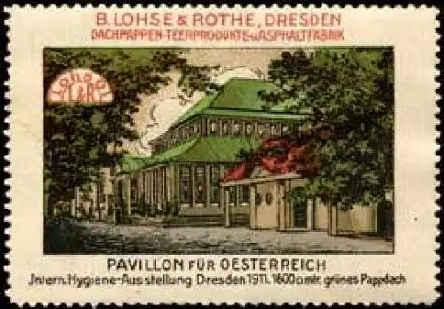Pavillon fÃ¼r Oesterreich - Hygiene Ausstellung