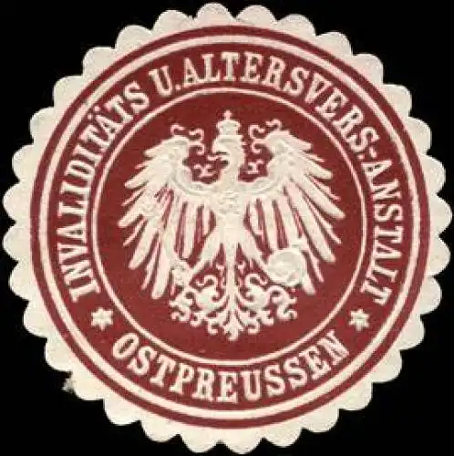 Invaliditäts und Altersversicherungs - Anstalt - Ostpreussen