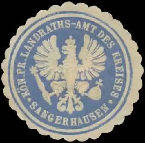 K.Pr. Landraths-Amt des Kreises Sangerhausen