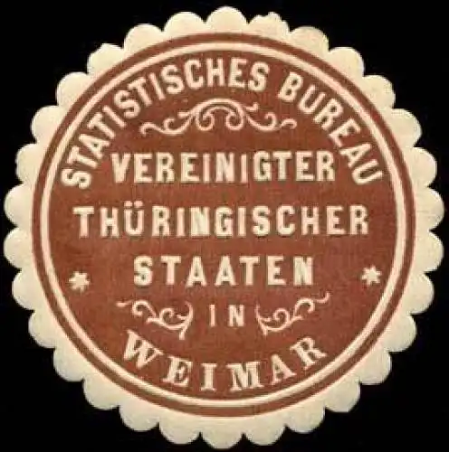 Statistisches Bureau Vereinigter ThÃ¼ringischer Staaten in Weimar (Statistik)