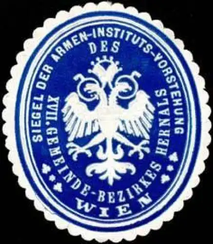 Siegel der Armen-Instituts-Vorstehung XVII. Gemeinde-Bezirkes Hernals Wien