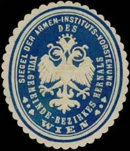 Siegel der Armen-Instituts-Vorstehung XVII. Gemeinde-Bezirkes Hernals Wien