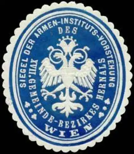 Siegel der Armen-Instituts-Vorstehung XVII. Gemeinde-Bezirkes Hernals Wien