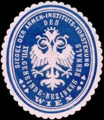 Siegel der Armen-Instituts-Vorstehung XVII. Gemeinde-Bezirkes Hernals Wien