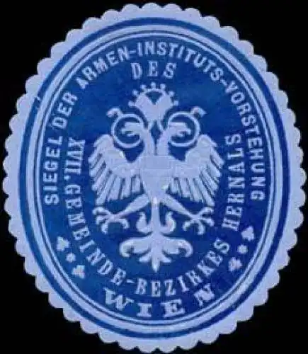 Siegel der Armen-Instituts-Vorstehung XVII. Gemeinde-Bezirkes Hernals Wien