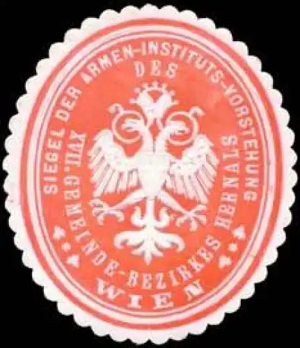 Siegel der Armen-Instituts-Vorstehung XVII. Gemeinde-Bezirkes Hernals Wien