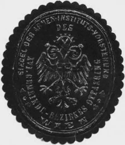 Siegel der Armen-Instituts-Vorstehung XVI. Gemeinde-Bezirkes Ottakring Wien