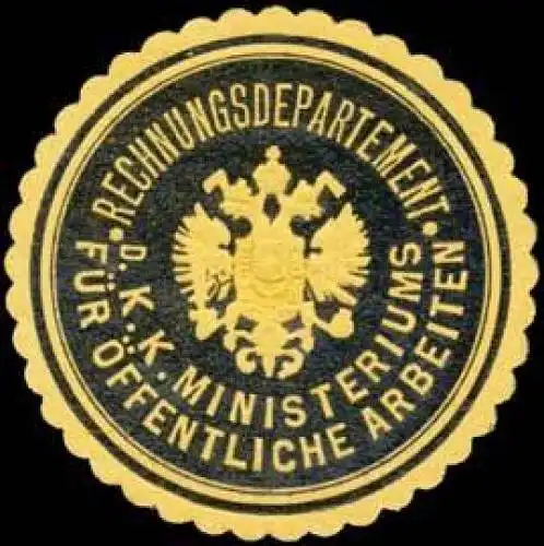 Rechnungsdepartement des k.k. Ministeriums für öffentliche Arbeiten