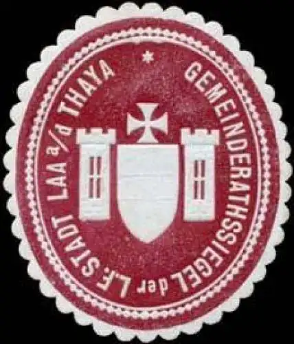 Gemeinderathssiegel der L.F. Stadt Laa an der Thaya