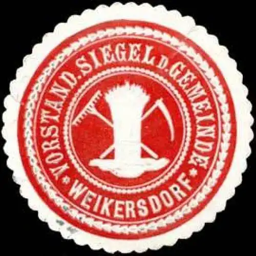 Vorstand Siegel der Gemeinde Weikersdorf
