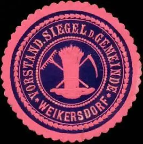 Vorstand Siegel der Gemeinde Weikersdorf