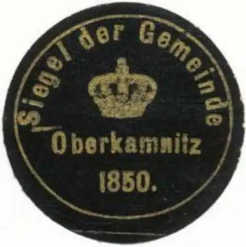 Siegel der Gemeinde Oberkamnitz 1850