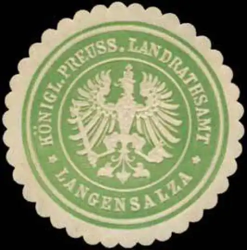 K.Pr. Landrathsamt Langensalza
