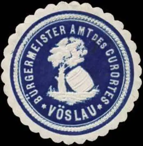 Bürgermeister Amt des Curortes Vöslau