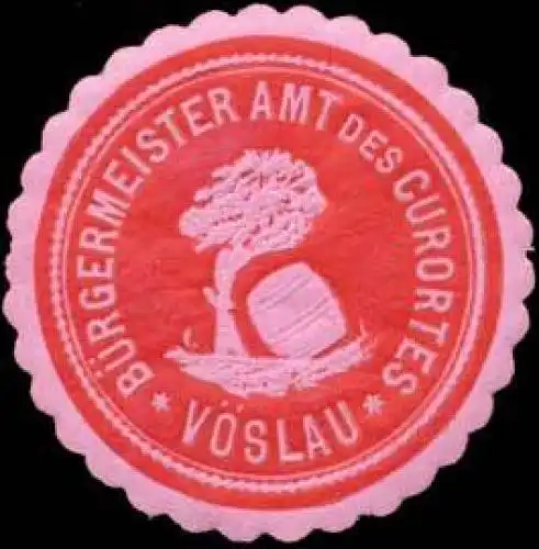 Bürgermeister Amt des Curortes Vöslau