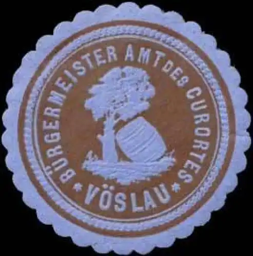Bürgermeister Amt des Curortes Vöslau