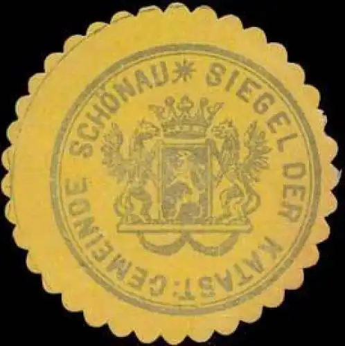 Siegel der Katast. Gemeinde SchÃ¶nau