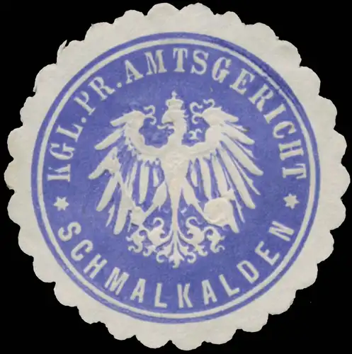 K.Pr. Amtsgericht Schmalkalden