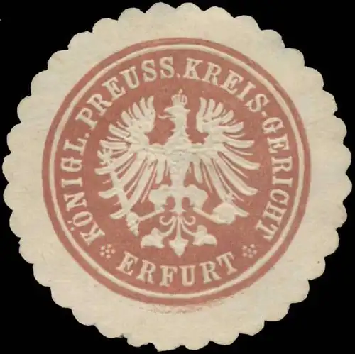 K.Pr. Kreis-Gericht Erfurt