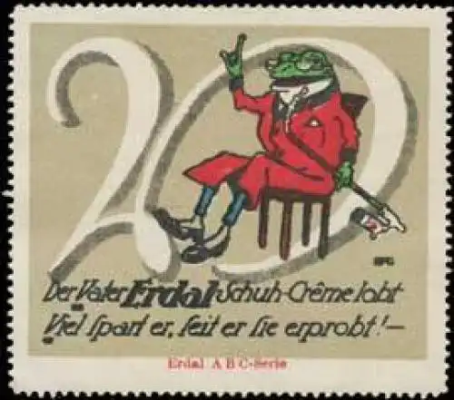 Erdal Frosch Buchstabe V