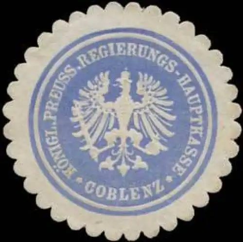 K.Pr. Regierungs-Hauptkasse Koblenz