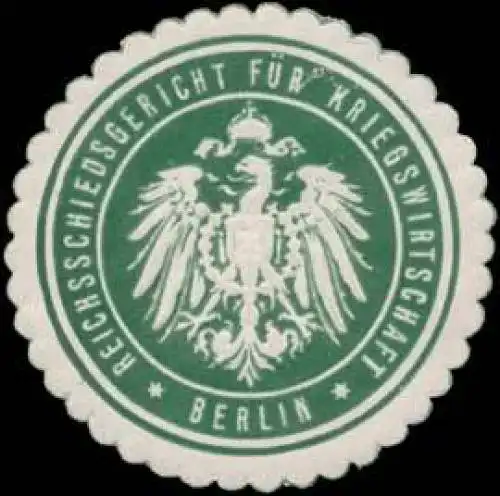 Reichsschiedsgericht fÃ¼r Kriegswirtschaft Berlin