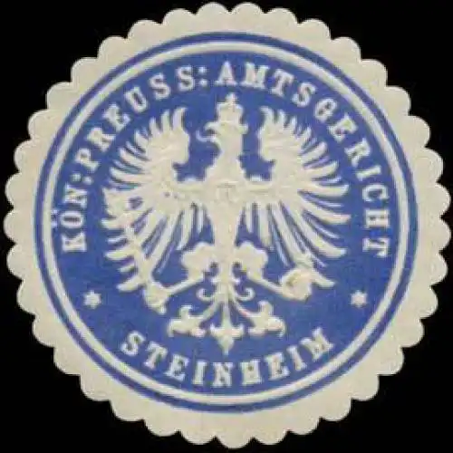 K.Pr. Amtsgericht Steinheim