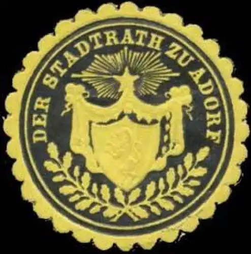 Der Stadtrath zu Adorf