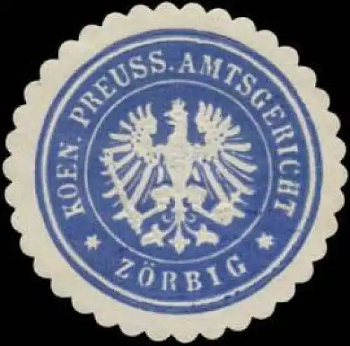 K.Pr. Amtsgericht ZÃ¶rbig