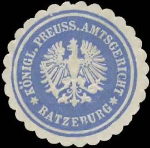 KÃ¶nigl. Preuss. Amtsgericht Ratzeburg