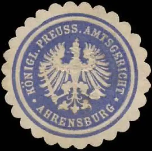 KÃ¶nigl. Preuss. Amtsgericht Ahrensburg