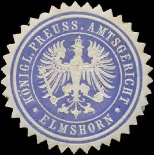 KÃ¶nigl. Preuss. Amtsgericht Elmshorn