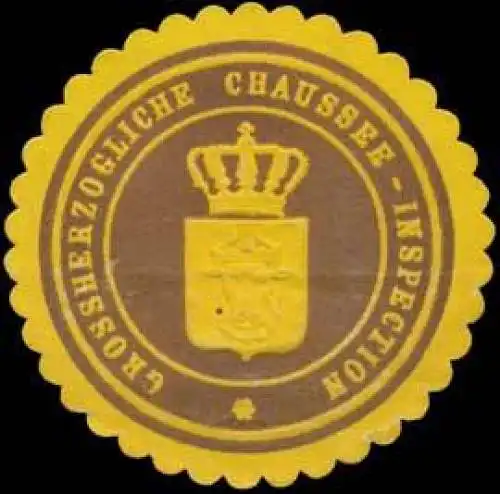 Grossherzogliche Chaussee-Inspection