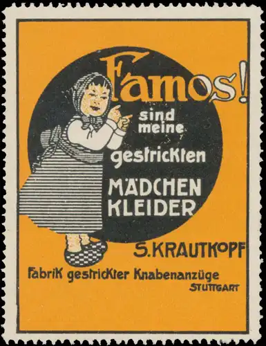 Famos sind meine gestrickten Mädchen Kleider
