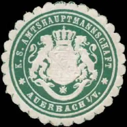 K.S. Amtshauptmannschaft Auerbach/Vogtland