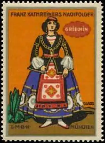 Griechin - Tracht in Griechenland