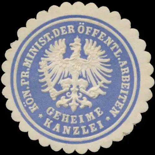 K. Ministerium der Ã¶ffentlichen Arbeiten - Geheime Kanzlei