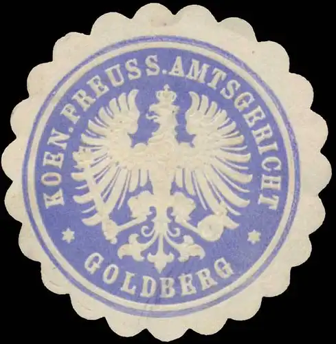 K.Pr. Amtsgericht Goldberg/Schlesien