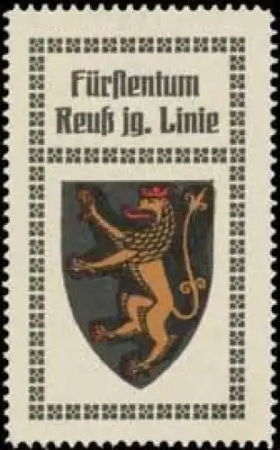 FÃ¼rstentum ReuÃ jÃ¼ngere Linie Wappen