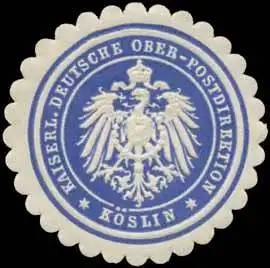 K. Deutsche Ober-Postdirektion KÃ¶slin