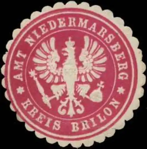 Amt Niedermarsberg Kreis Brilon