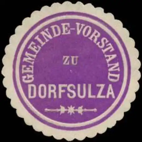 Gemeinde-Vorstand zu Dorfsulza