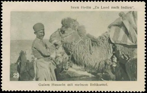 Gulam Hussein mit meinem Reitkamel