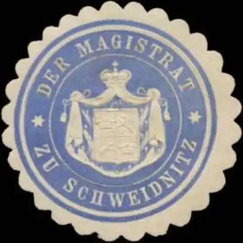Der Magistrat zu Schweidnitz