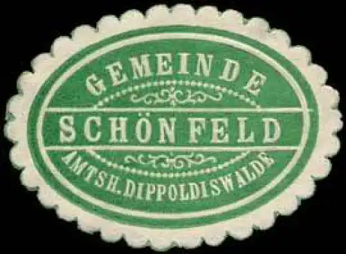 Gemeinde SchÃ¶nfeld - Amtshauptmannschaft Dippoldiswalde